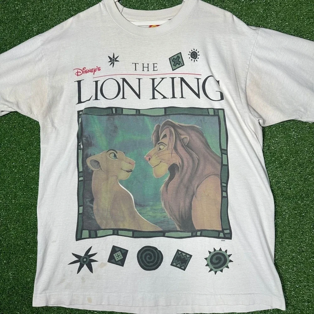 Vintage 90s‎ The Lion King Promo T Shirt Simba Nala Disney Jerry Leigh XL OSFA